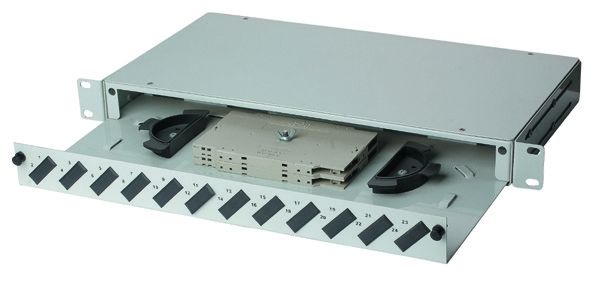 لوحة التشغيل ذات الألياف العالية 24 منفذ ، LC / Duplex SC Fiber Optic Termination Box YH1005