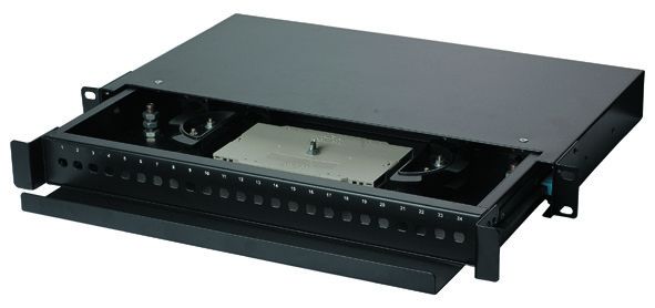 لوحة التشغيل ذات الألياف العالية 24 منفذ ، LC / Duplex SC Fiber Optic Termination Box YH1005