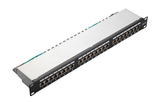 محمولة السكة الحديدية الداخلية لوحة التصحيح / 24 منفذ Rj45 لوحة التصحيح سلاسة ومرنة سحب YH4007