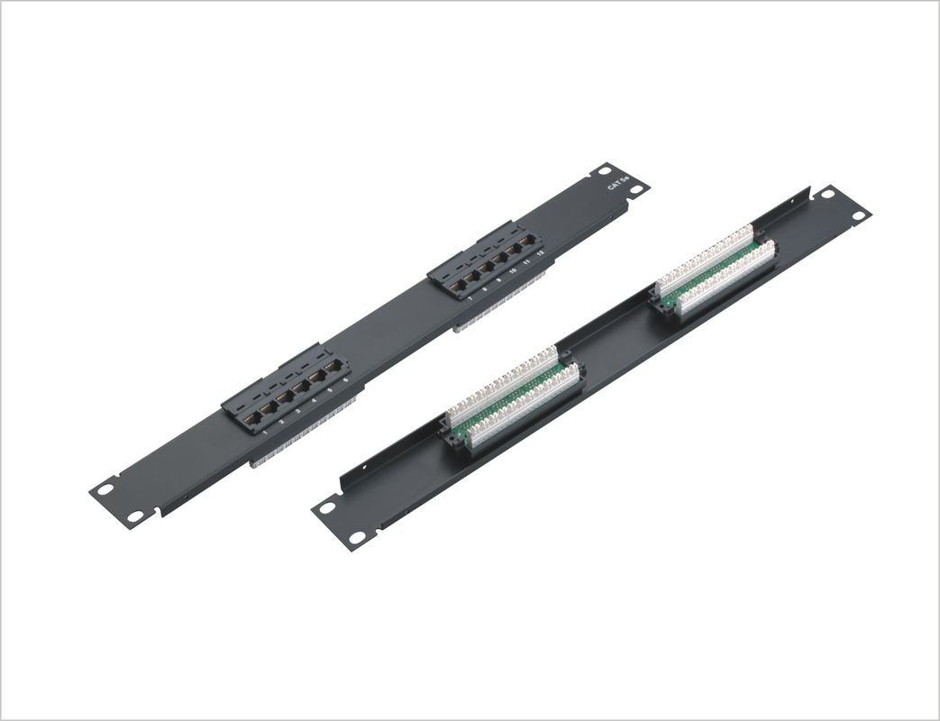 Cat.5e Rj45 الصفحة الرئيسية شبكة إيثرنت التصحيح لوحة لمدة 12 ميناء / 18 ميناء YH4007
