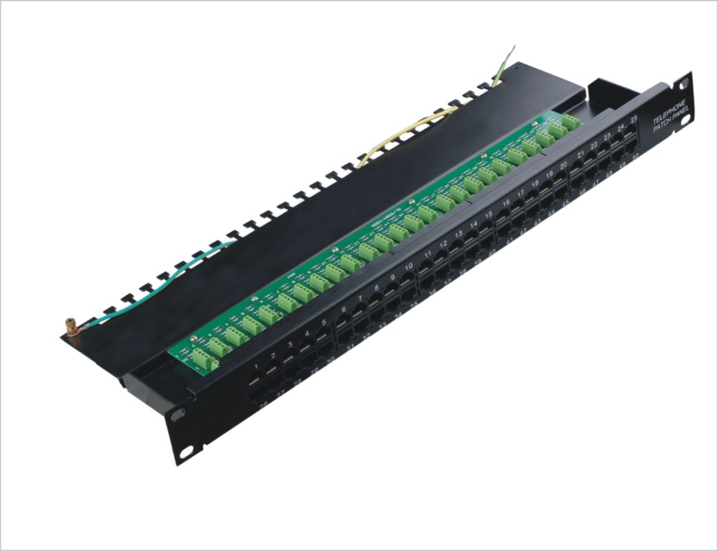Cat3 50 منفذ صوت الشبكة المنزلية لوحة التصحيح كرون الألياف البصرية تصحيح الألواح YH4004