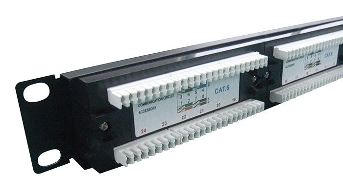 لوحة التصحيح شبكة التصحيح UTP 24 منفذ Cat6 التصحيح لوحات لكابلات شبكة LAN YH4010